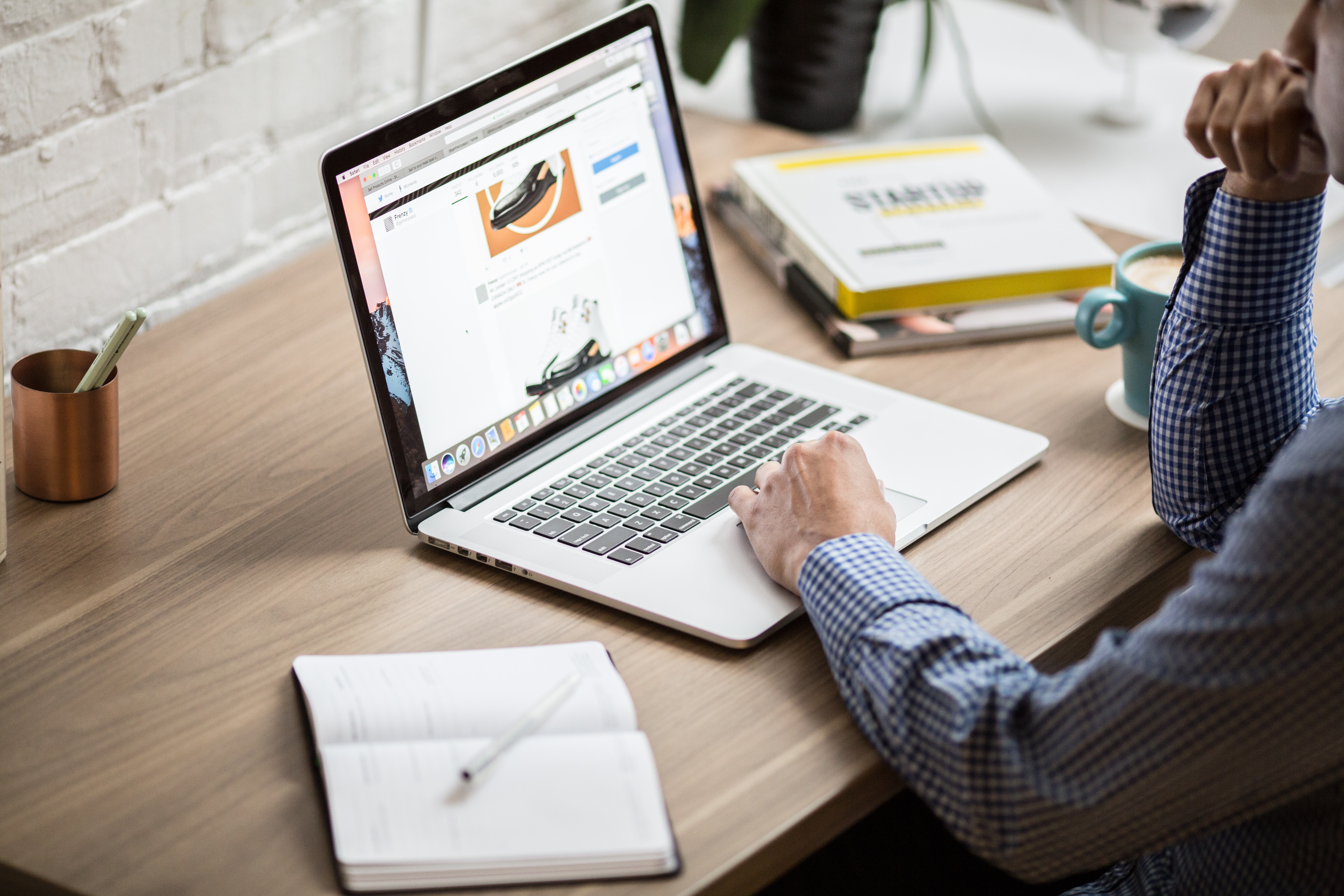 Blog Site browser mockup