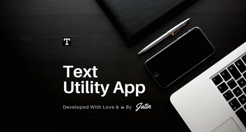 Text Utility browser mockup